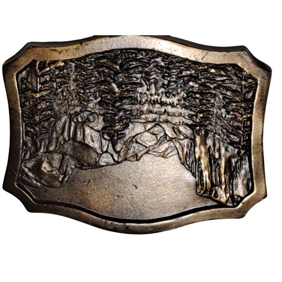 Yosemite National Park Commemorative Solid Brass Belt Buckle By Indiana Metal Cr - Picture 1 of 6